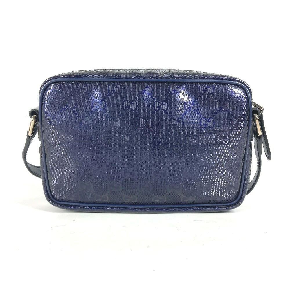 Gucci Shoulder Leather Clutch Crossbody Blue Imprime GG Bag